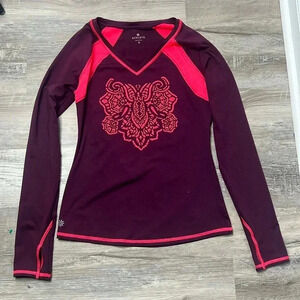 Women’s Athleta tenacity long sleeve thumb hole active shirt size Small
